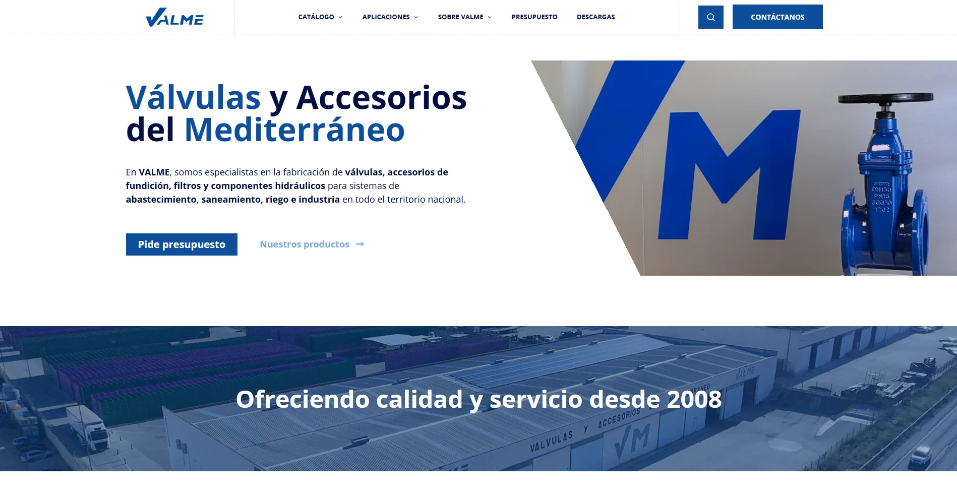 Diseño web VALME SanCreate