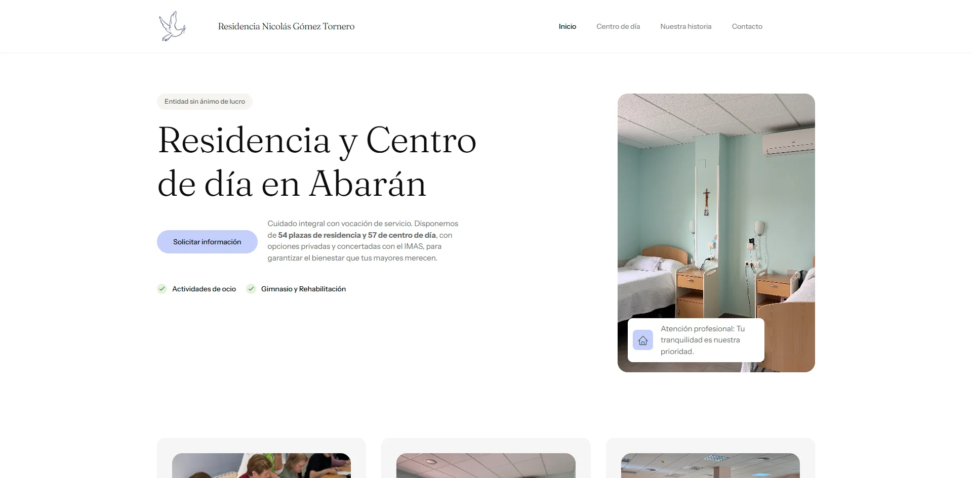 Web Residencia Nicolás Gómez Tornero